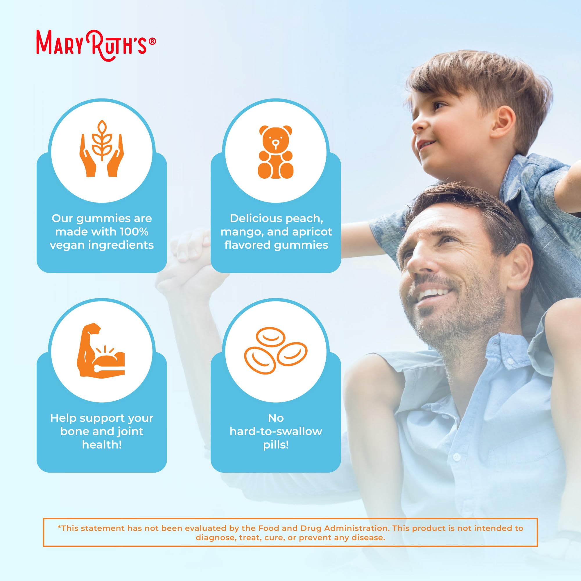 Graphic showing calcium supports bone and joint health
