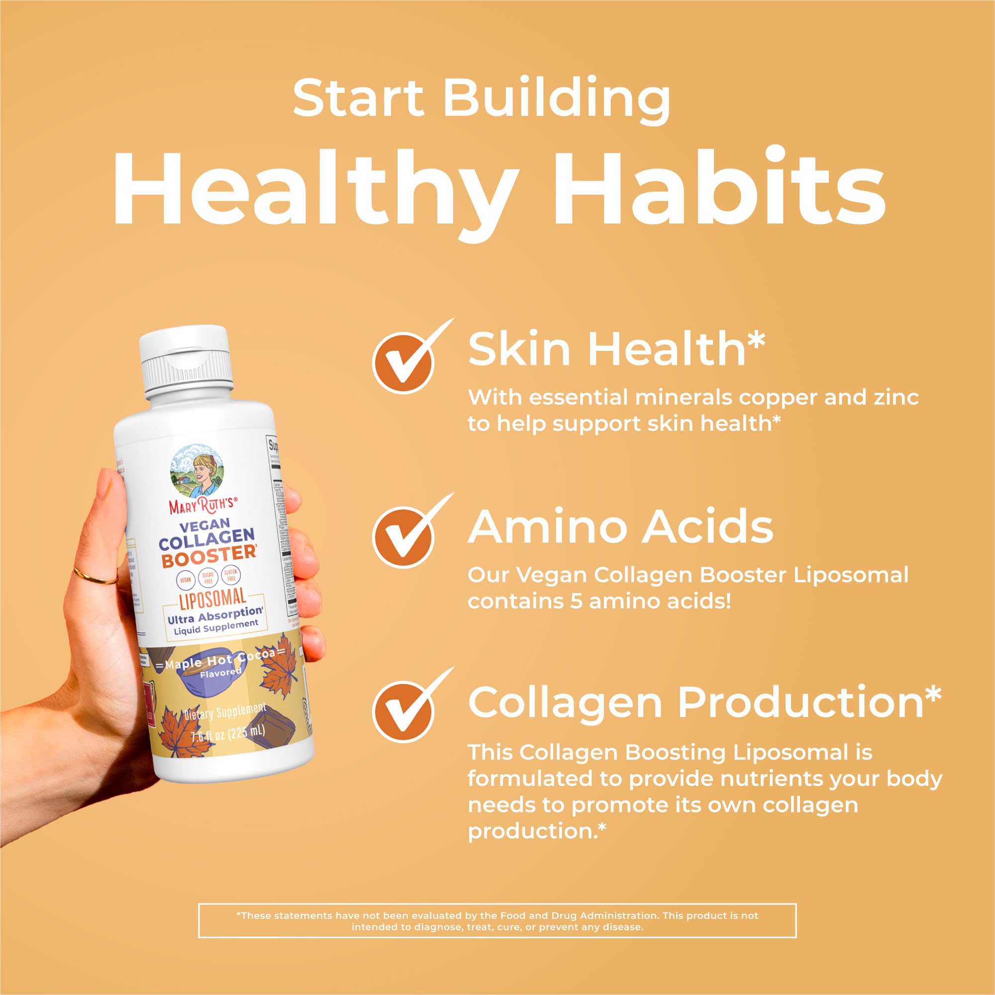 Vitamin E ingredient illustration for collagen booster