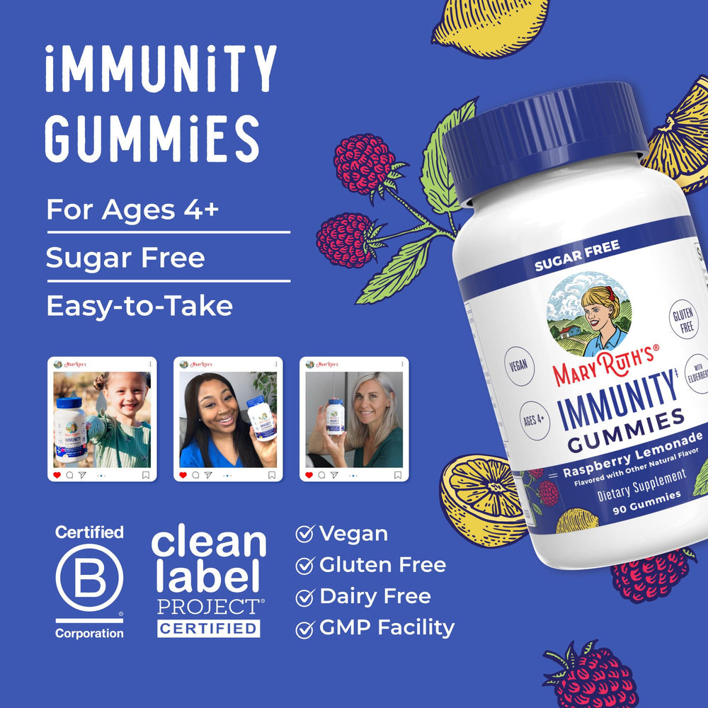 Gummies suitable for kids and adults by MaryRuth Organics