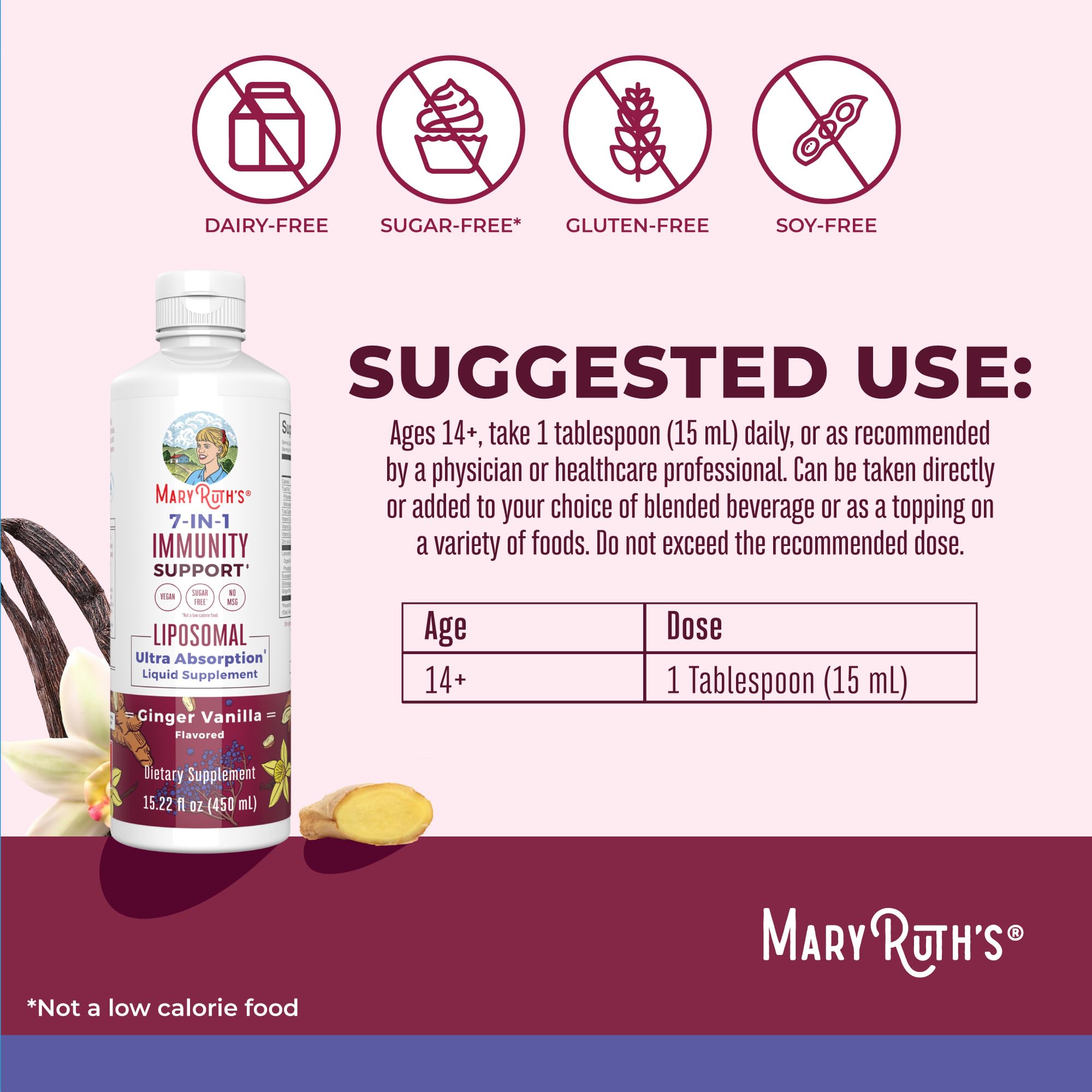 Ginger vanilla flavored liposomal immunity supplement by MaryRuth