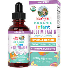 Front view of MaryRuth Infant Multivitamin Drops bottle with 2 oz label