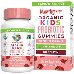Bottle of MaryRuth Organics Kids Probiotics Gummies front view