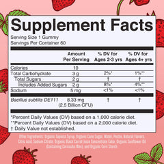 Side view of MaryRuth Organics Kids Probiotics Gummies bottle