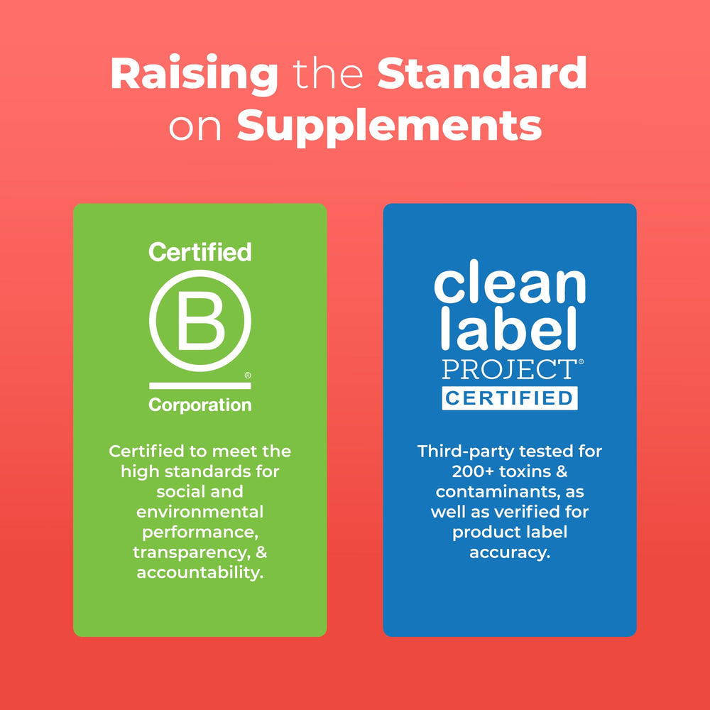 Ingredient panel for MaryRuth Essentials+ liquid multivitamin