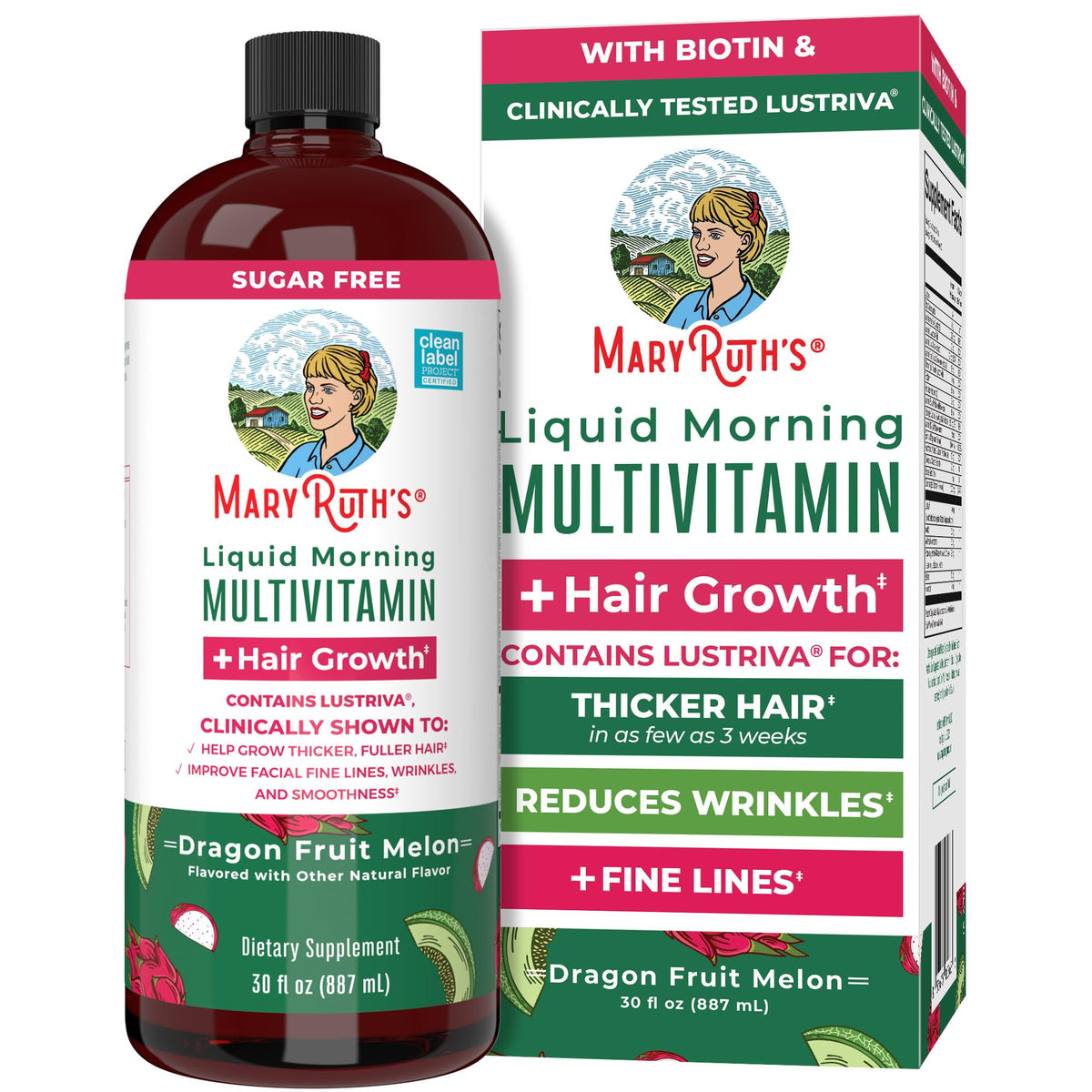 MaryRuth's Liquid Multivitamin + Hair Growth bottle 30 oz for Women