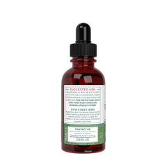 Dropper dispensing nettle tincture into a glass