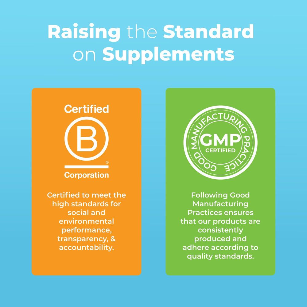 Ingredients list including algal oil, olive oil and orange flavor