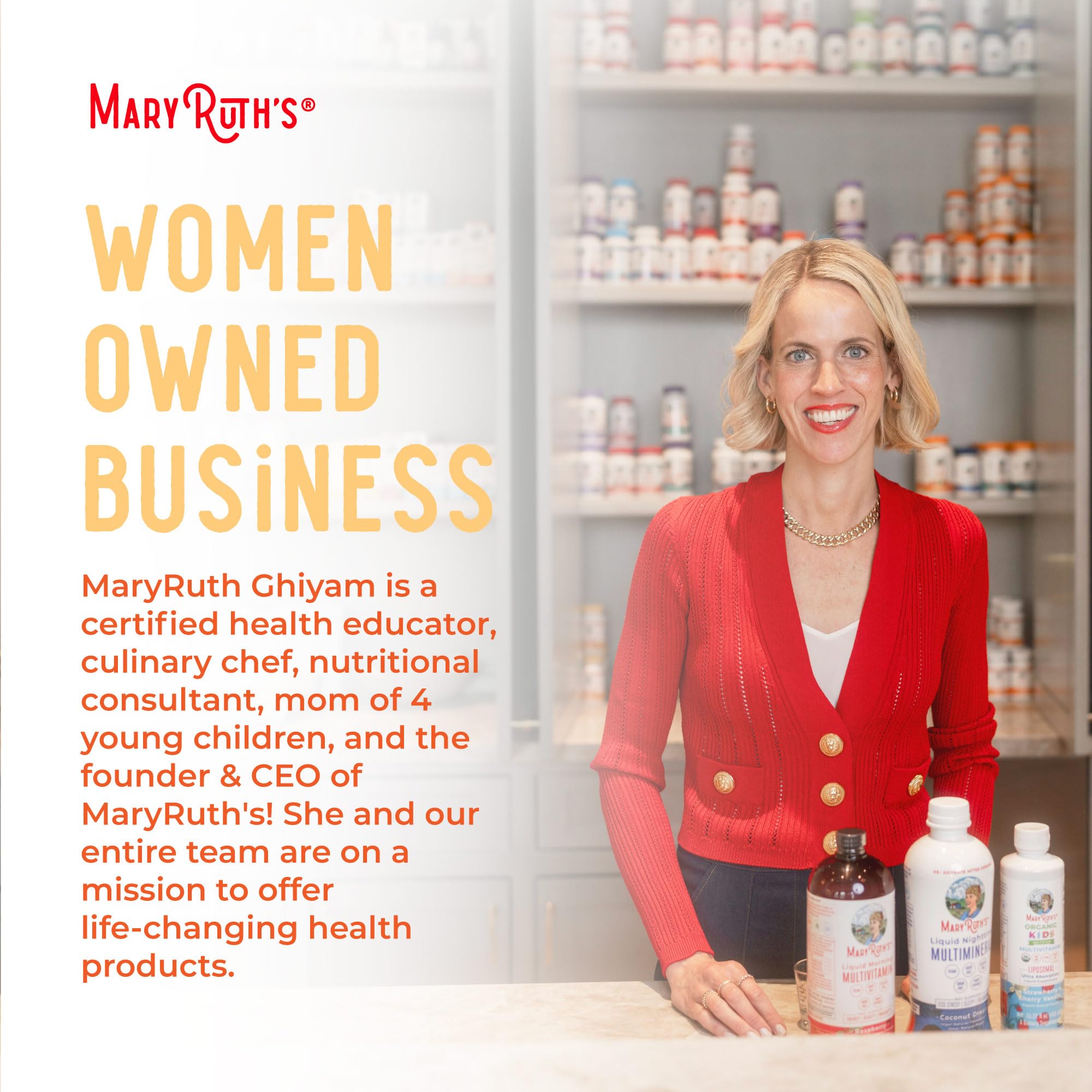 Bottle close-up highlighting the liquid vitamin C