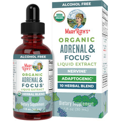 MaryRuth Organics Brain Nootropic Drops bottle front label