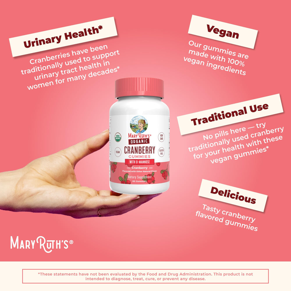 Vegan, gelatin-free cranberry gummy vitamins