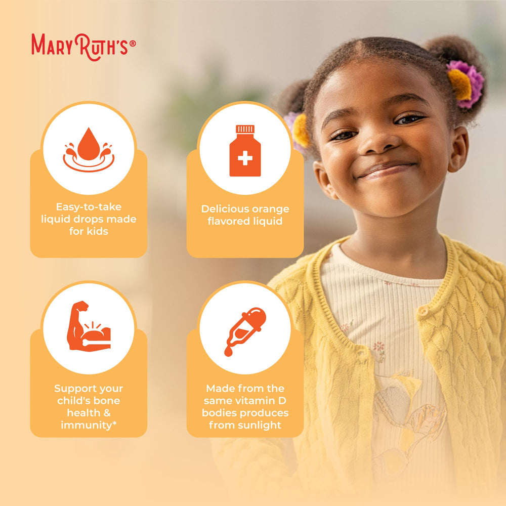 MaryRuth D3 kids bottle in box packaging