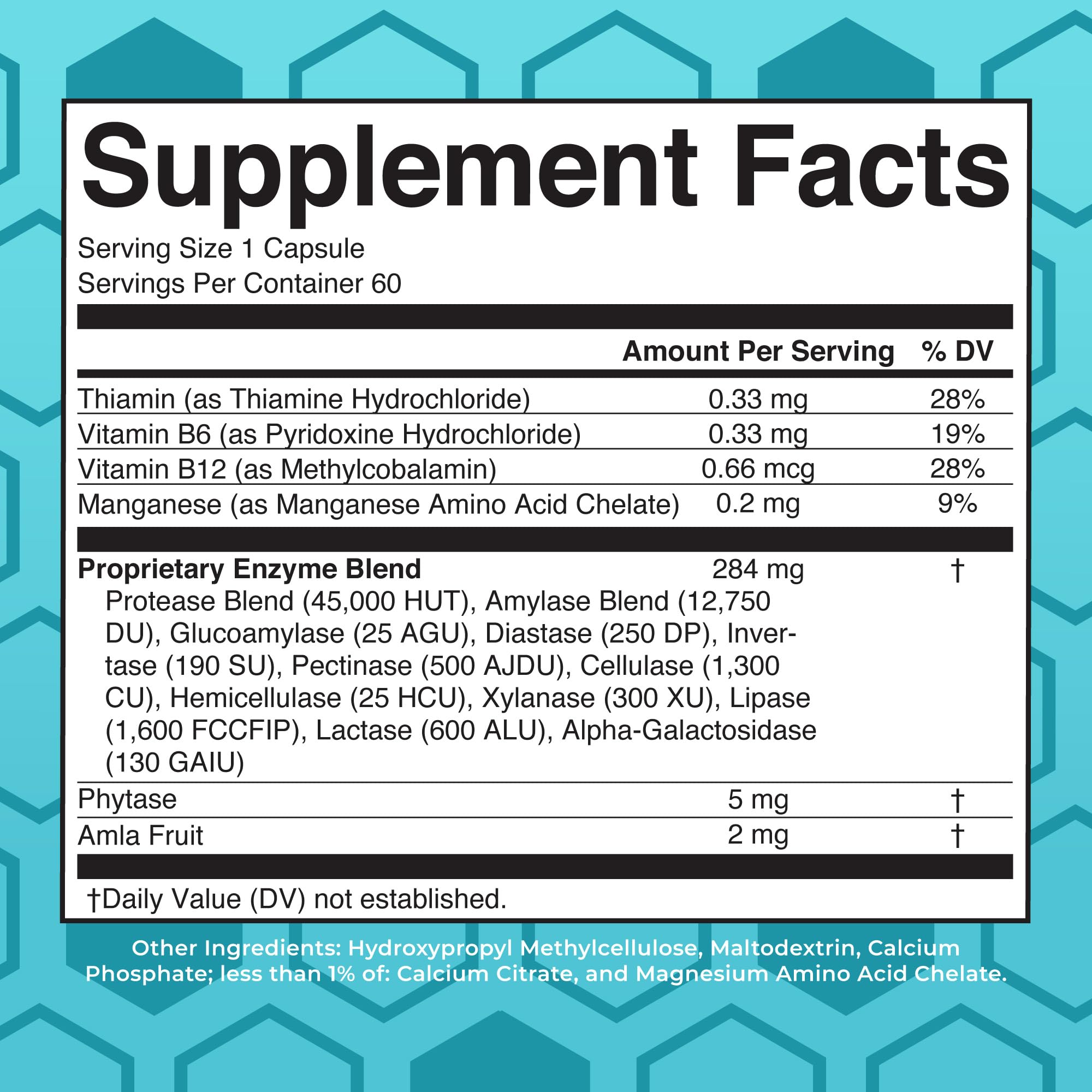 Close-up of MaryRuth Organics Digestive Enzymes capsules