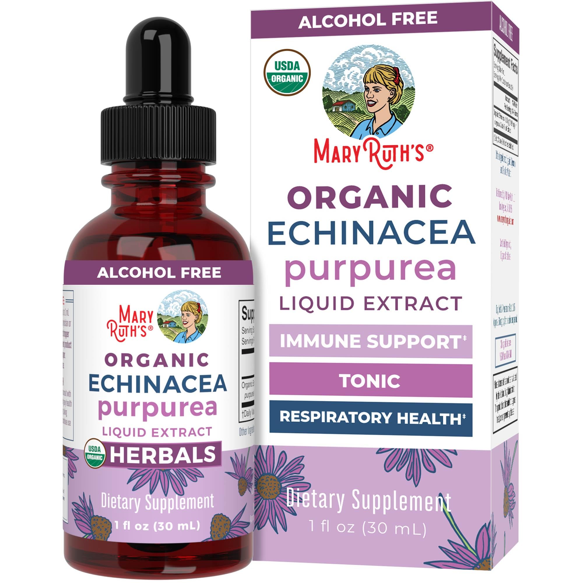 MaryRuth Organics Echinacea Purpurea liquid drops bottle front