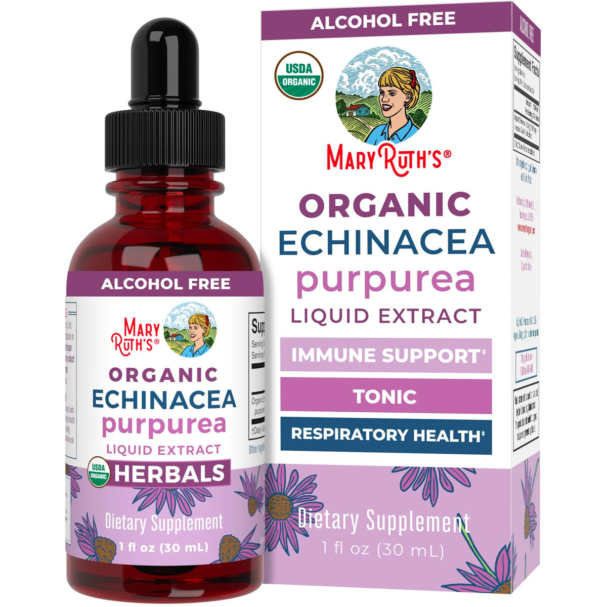 MaryRuth Organics Echinacea Purpurea liquid drops bottle front