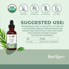Front view of Holy Basil Tulsi Drops bottle with label