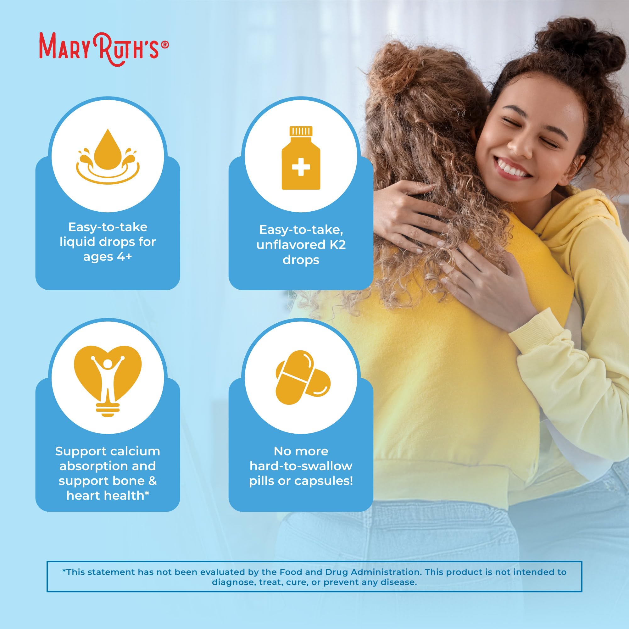 Close-up of MaryRuth Organics K2 MK7 bottle