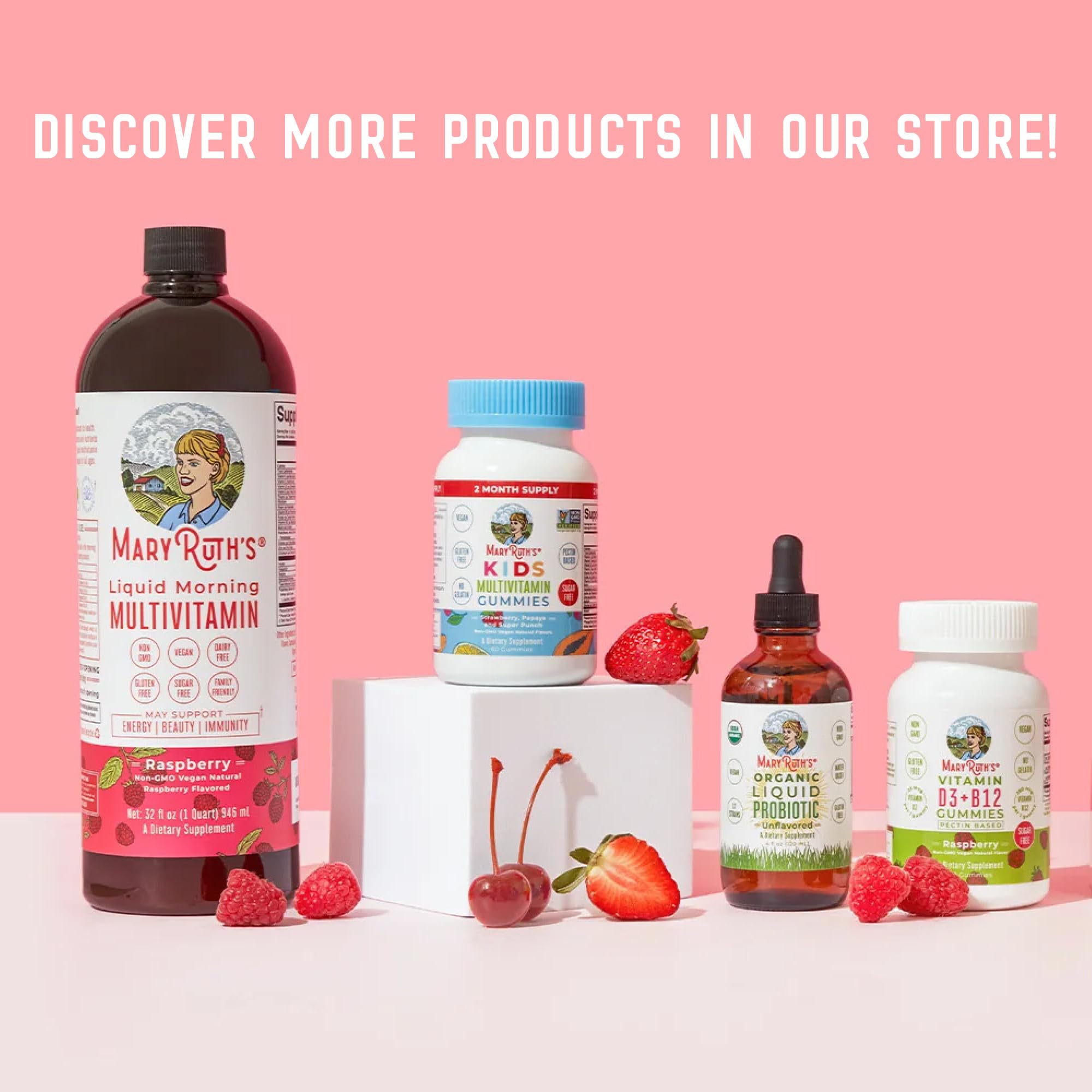 Serving guidance showing up to 2 gummies daily for ages 4 and up.