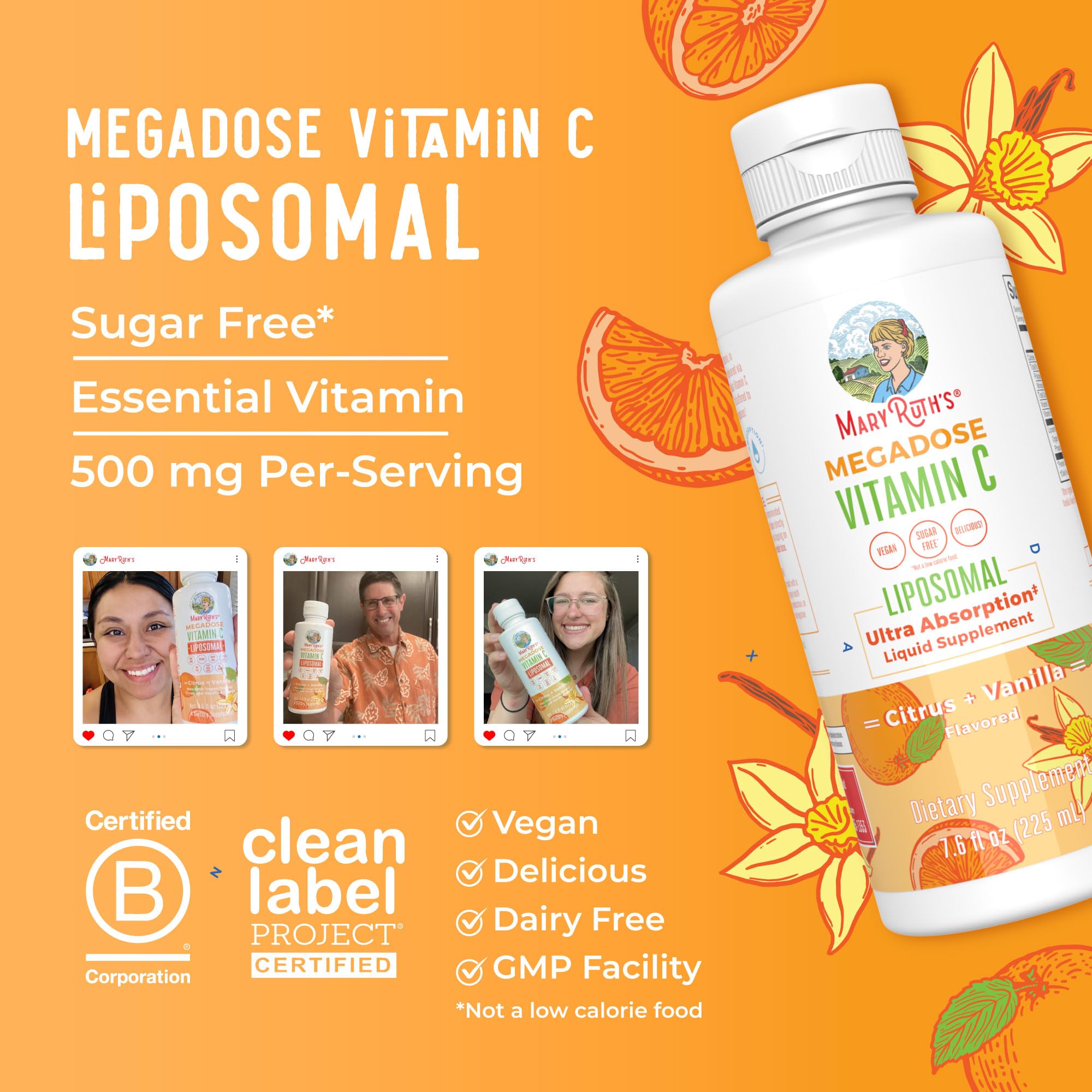 MaryRuth Organics visual of liposomal delivery concept.
