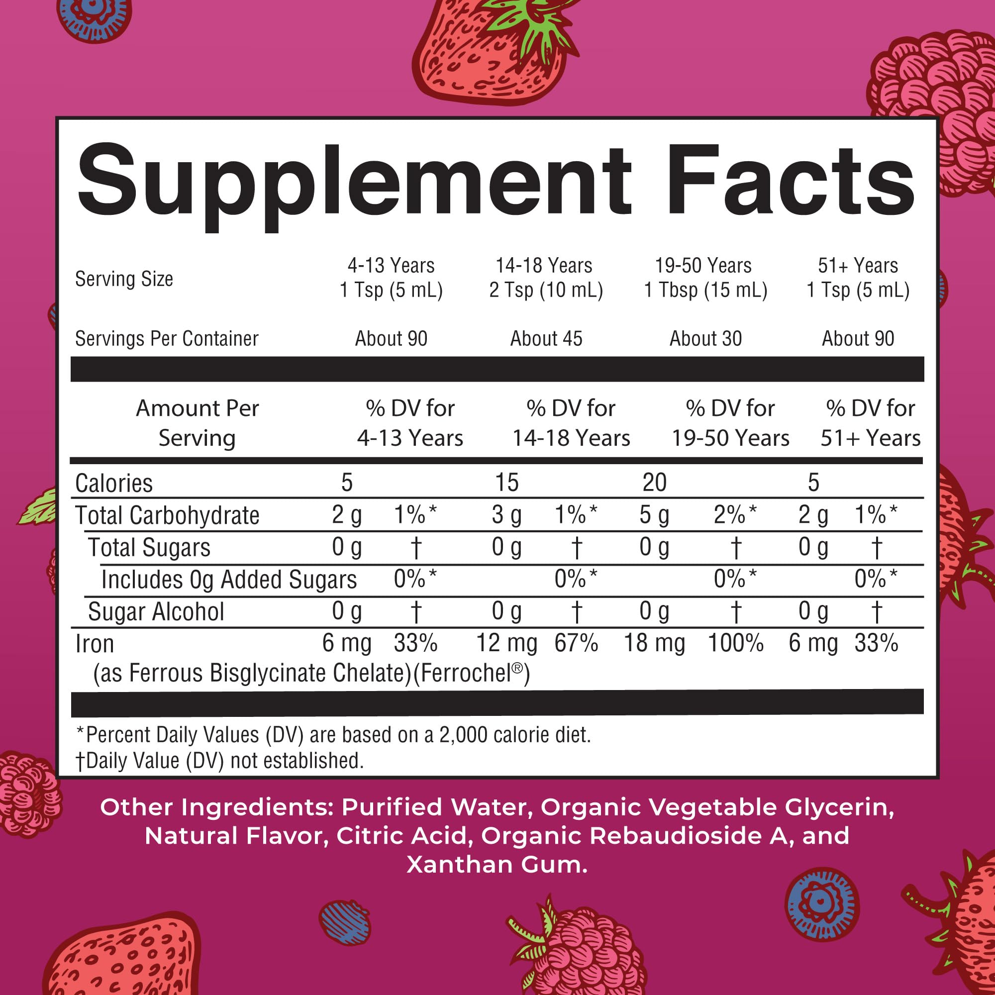 MaryRuth Organics iron supplement dropper demonstrates easy daily dosing.