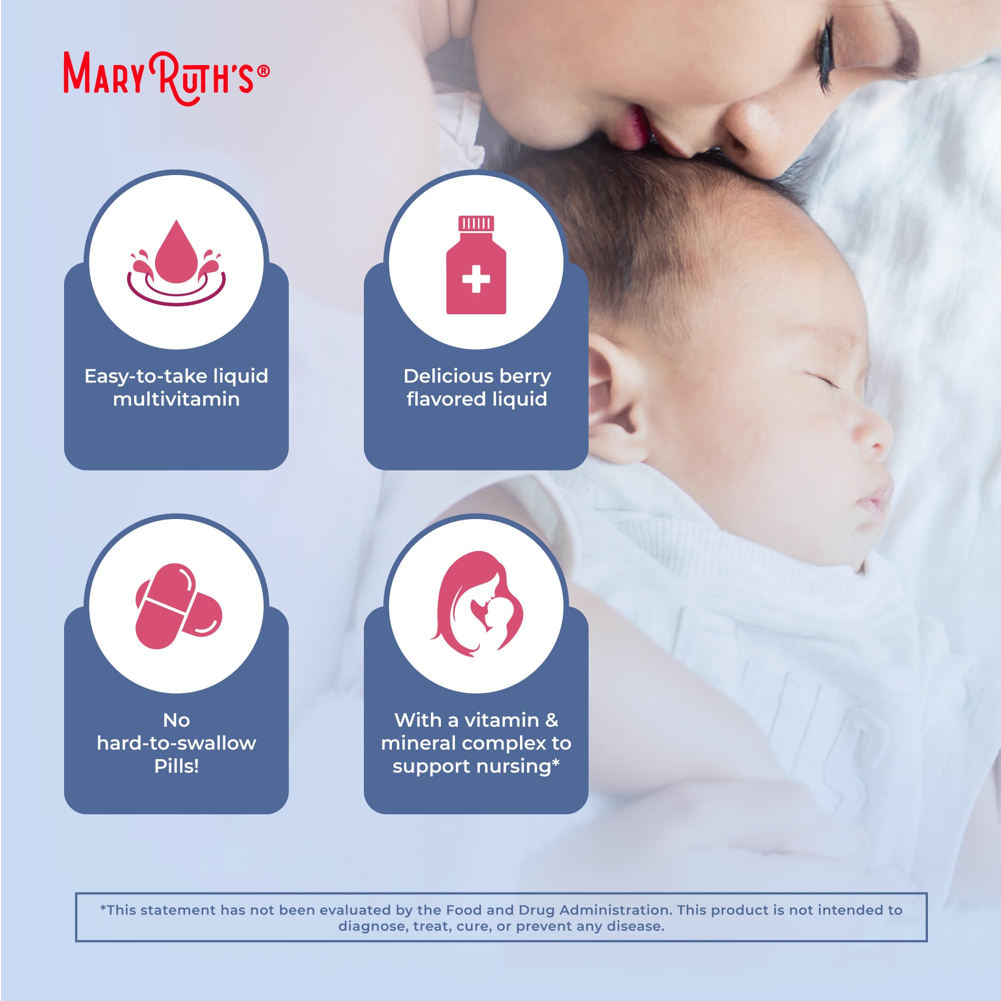 Liquid prenatal vitamins suitable for pre-conception, pregnancy and nursing