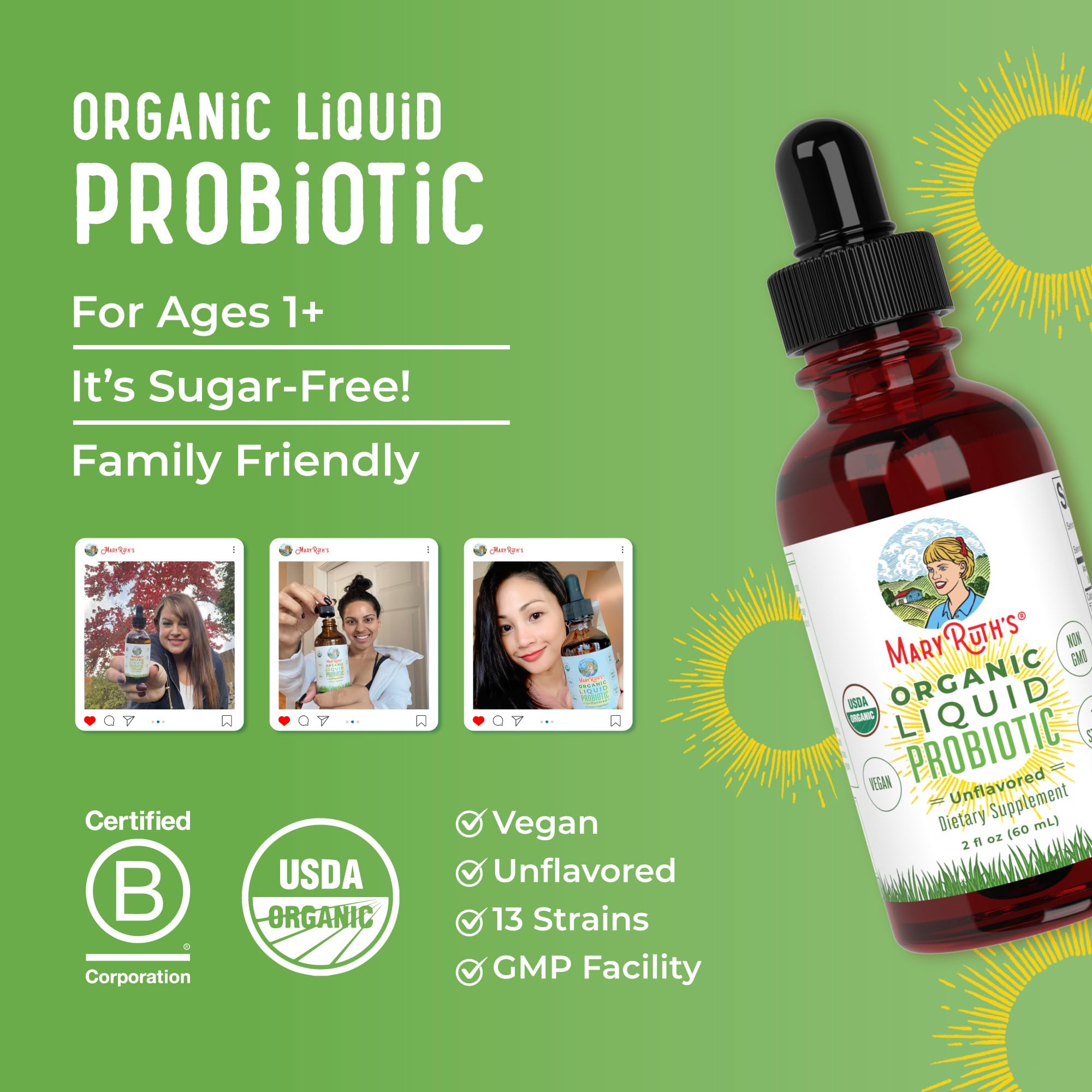 Allergen-free ingredients support dairy-free and other sensitive dietary options.