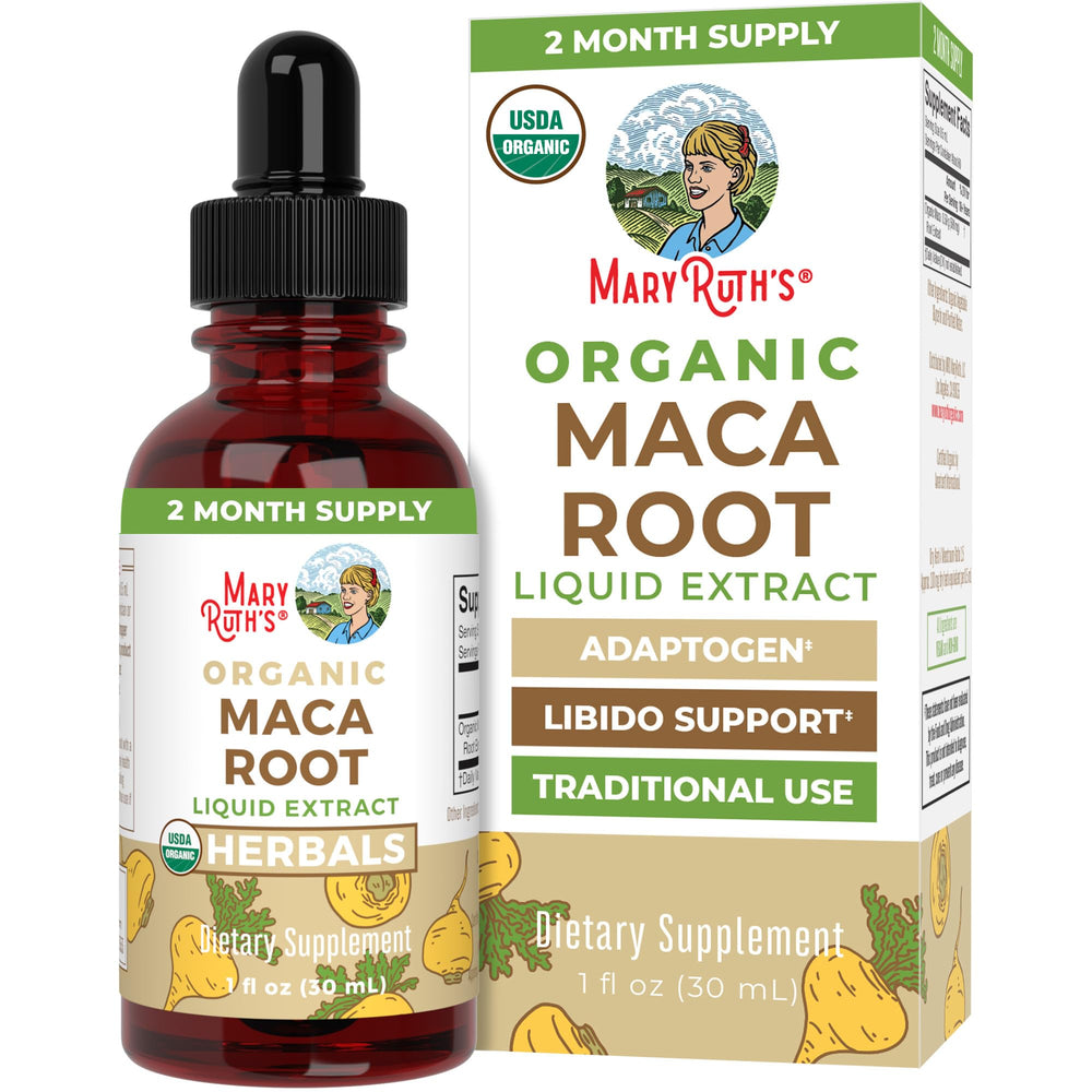 MaryRuth Organics Maca Root 1 FZ bottle front