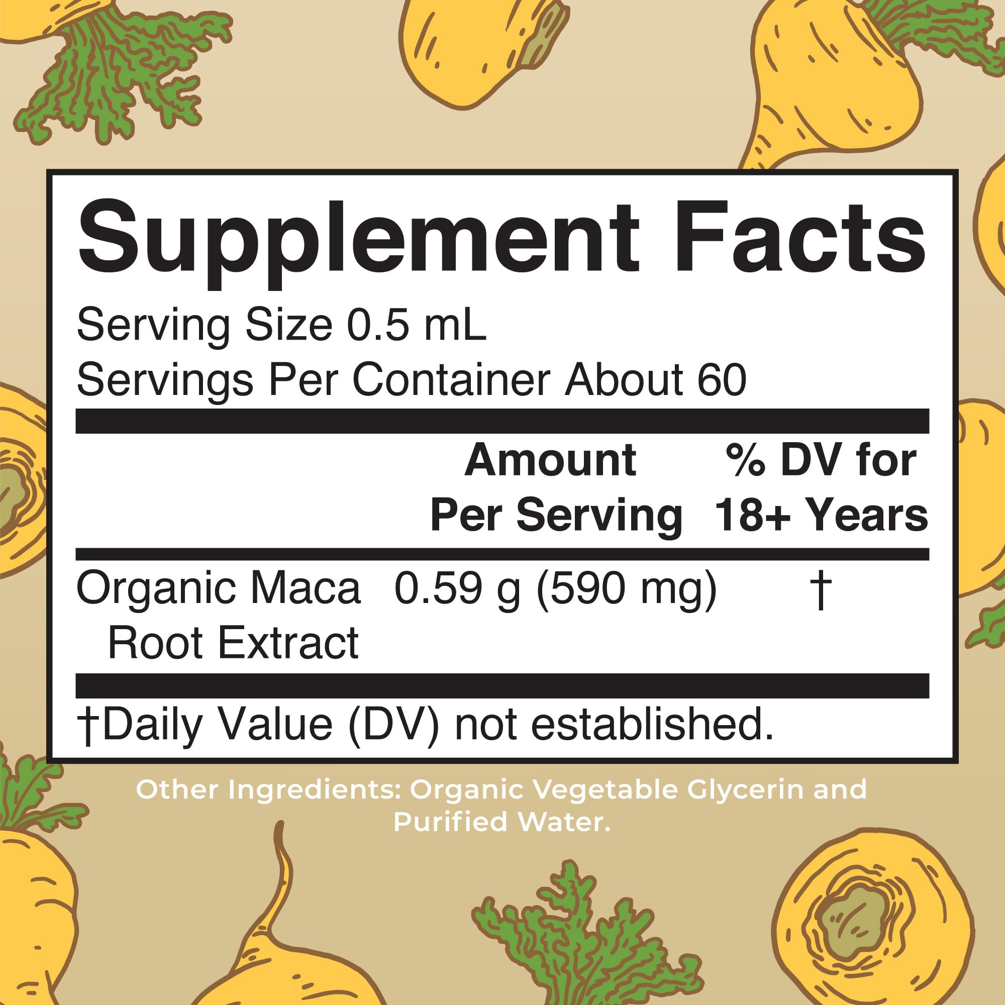 MaryRuth Organics Maca Root tincture dropper