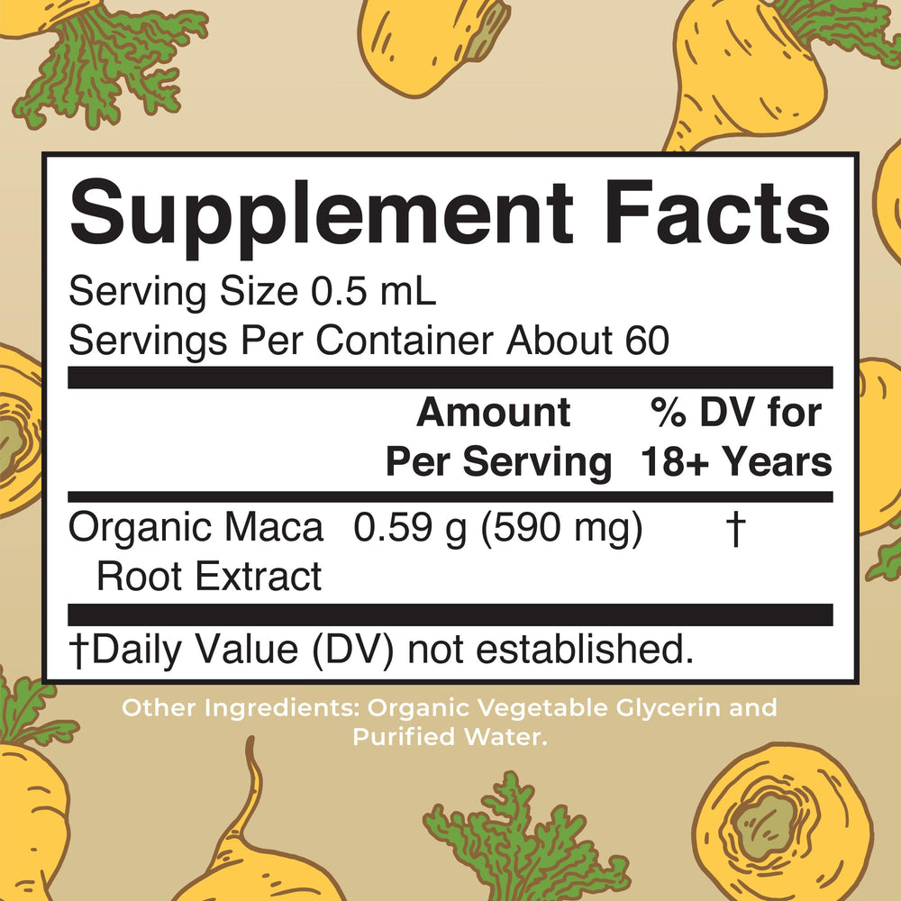 MaryRuth Organics Maca Root tincture dropper
