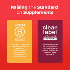 Nutrition facts panel for MaryRuth Organics gummies