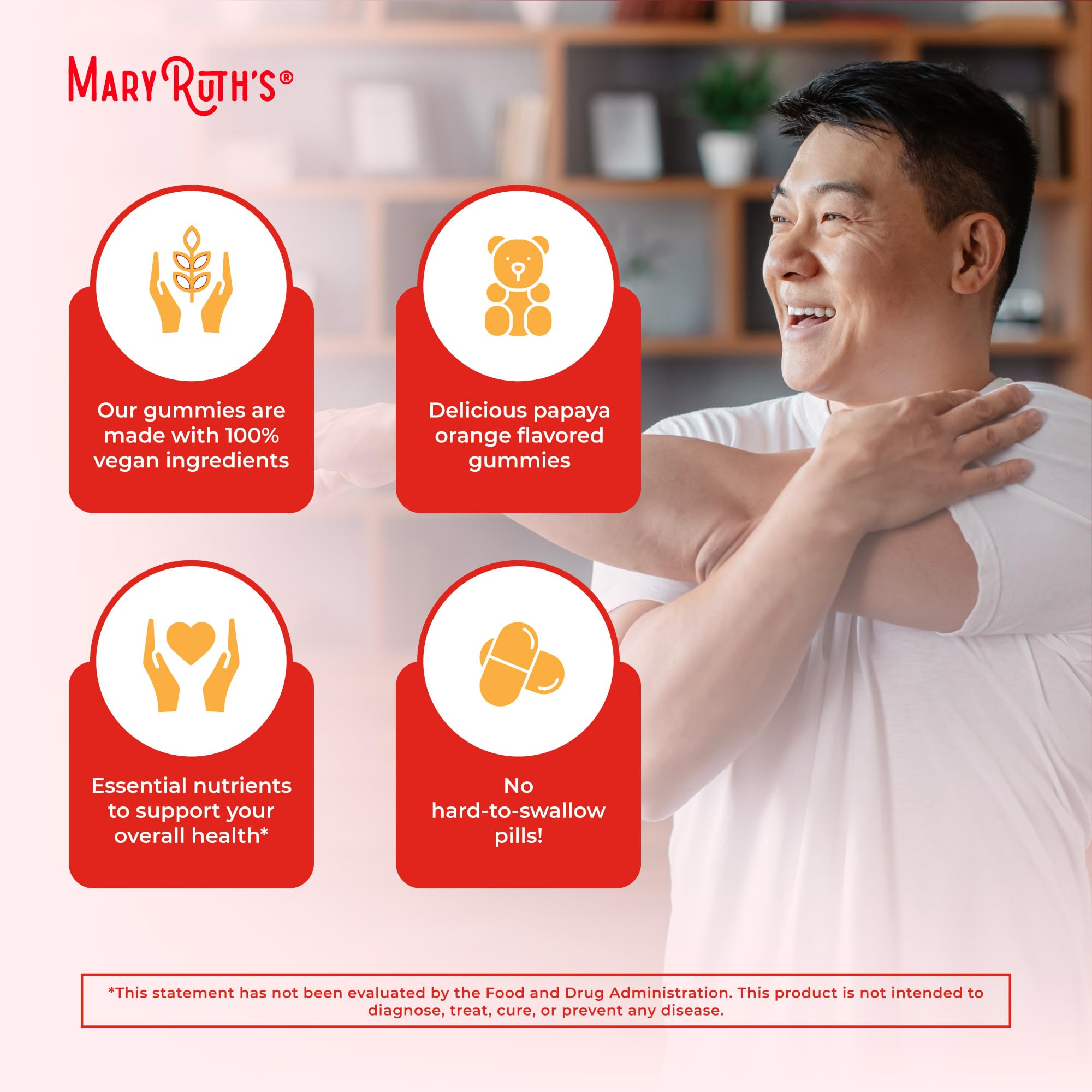 Vegan, gluten-free, allergen-free icons on packaging