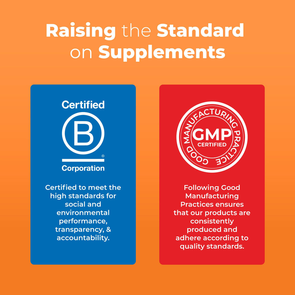 Packaging highlighting vegan, non-GMO, gluten-free, sugar-free formula