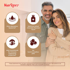 Graphic highlighting immune support and stress relief benefits