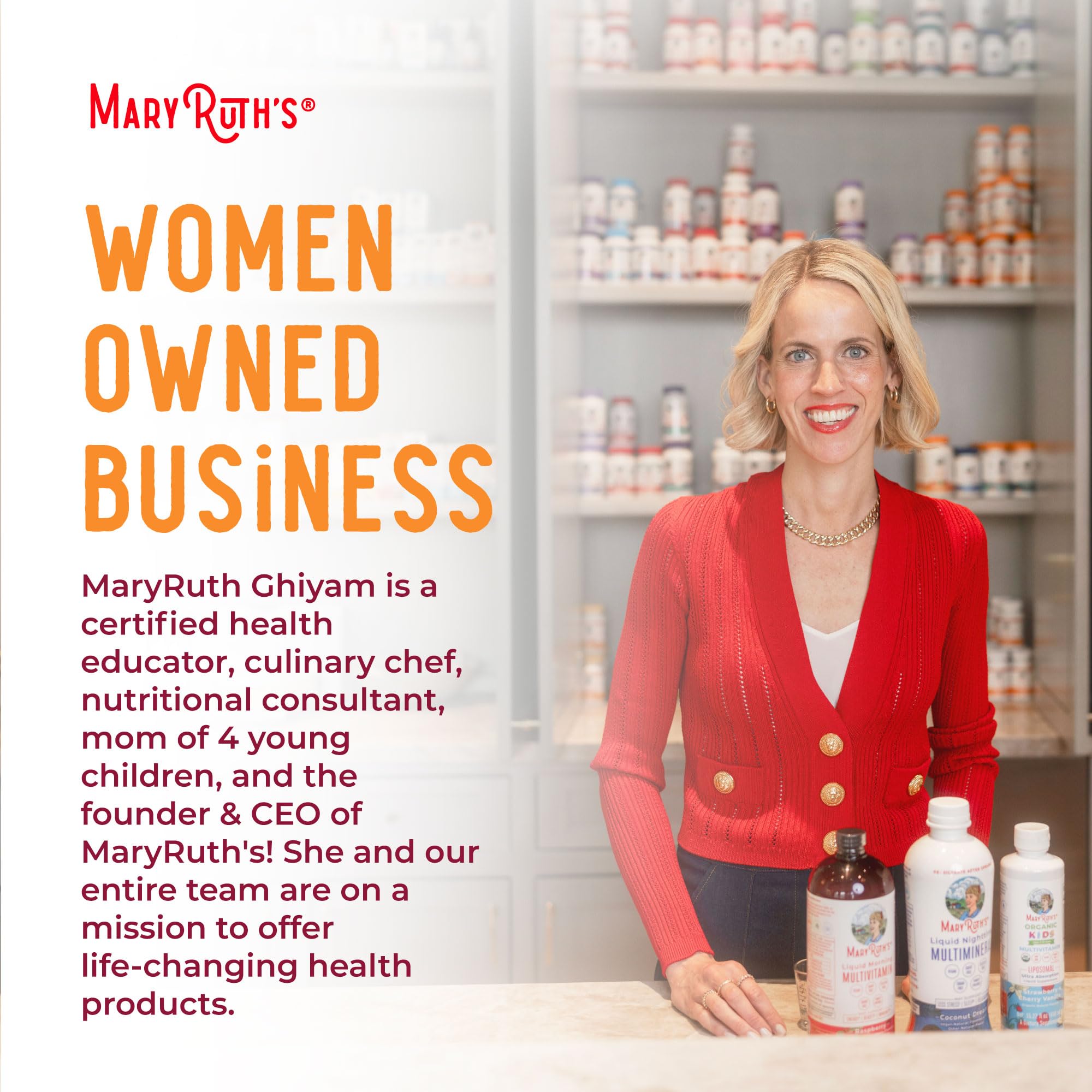 60-serving bottle of MaryRuth Omega-3 gummies