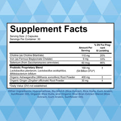 Product image: MaryRuth Organics Postnatal Probiotics for breastfeeding women - angle 2
