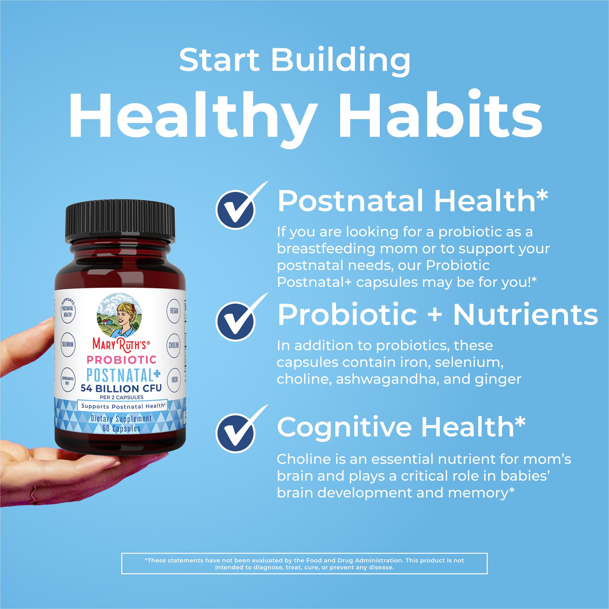 Iron Ferrochel (ferrous bisglycinate chelate) in Postnatal Probiotics