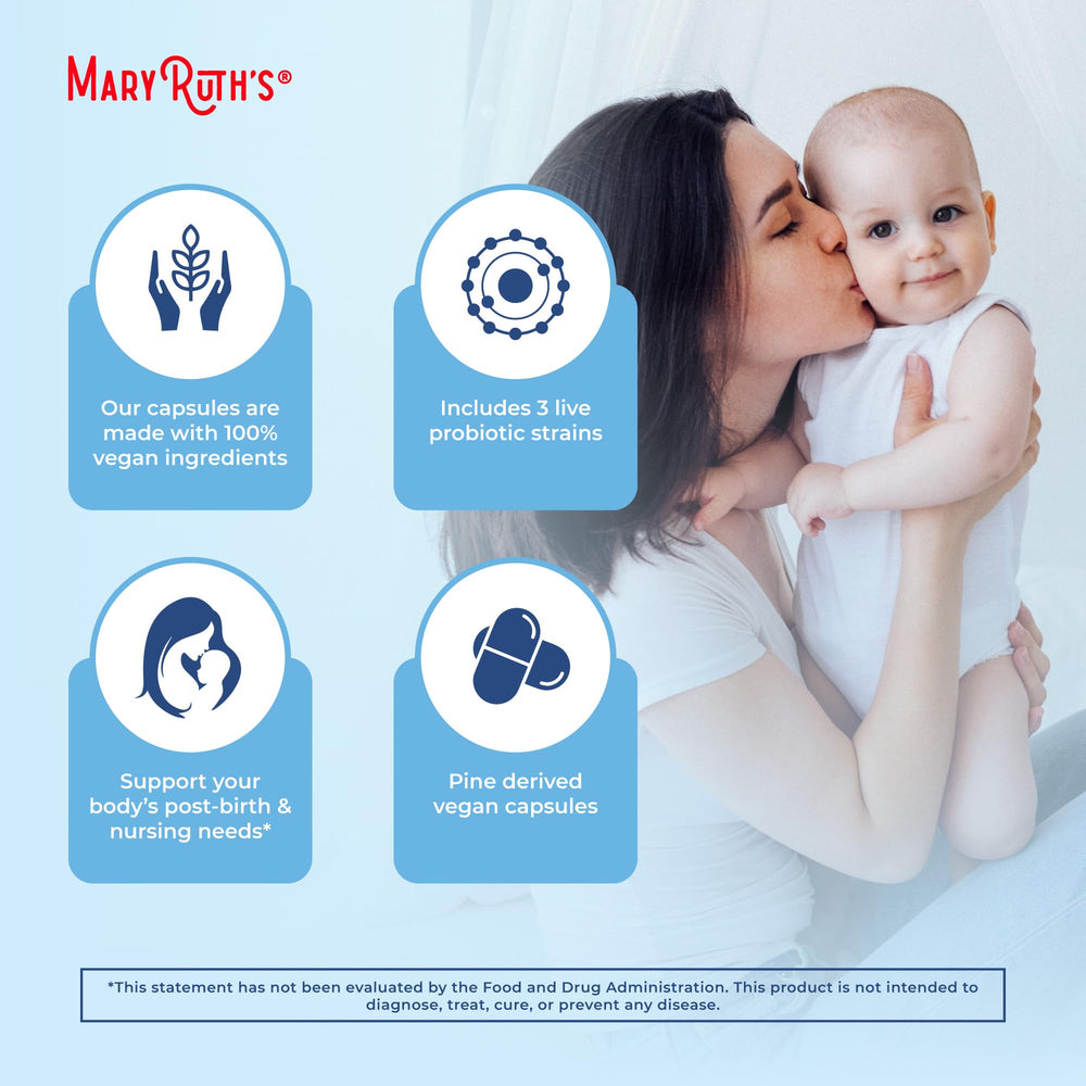 Selenium and choline minerals in MaryRuth Postnatal Probiotics