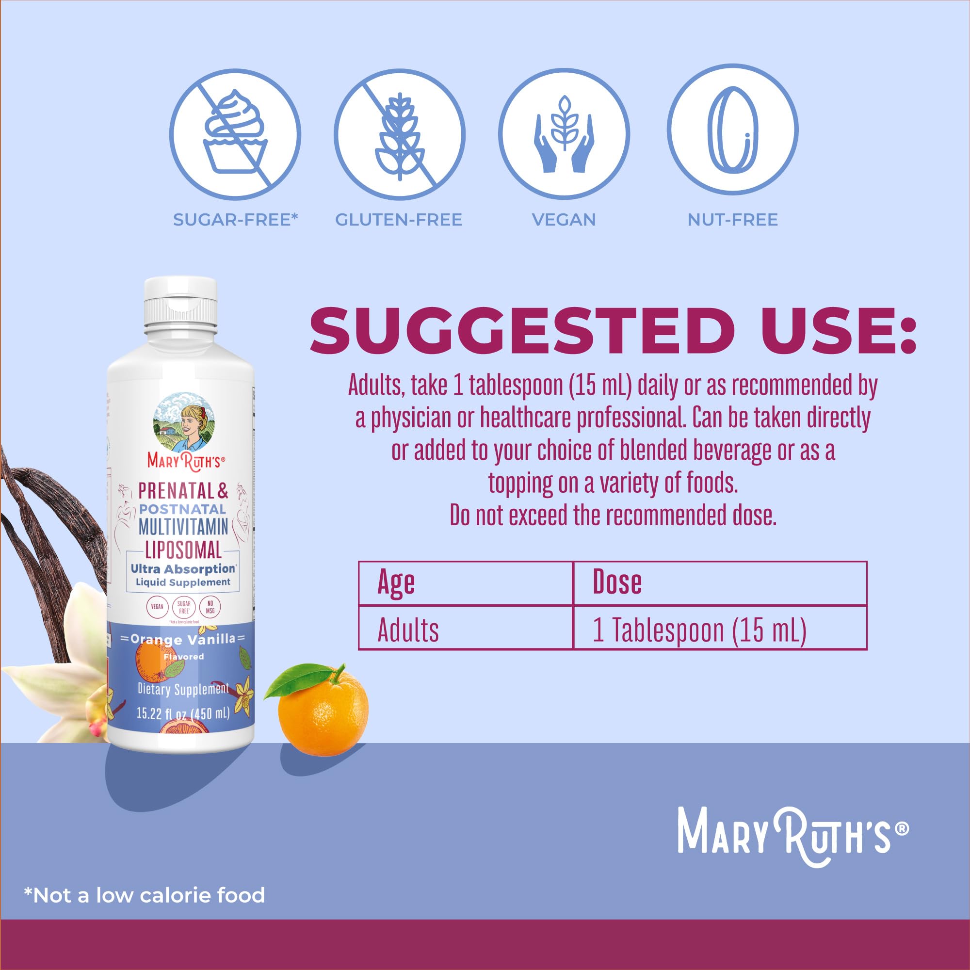 Label shows Non-GMO, Vegan, Gluten Free, Dairy Free and Soy Free