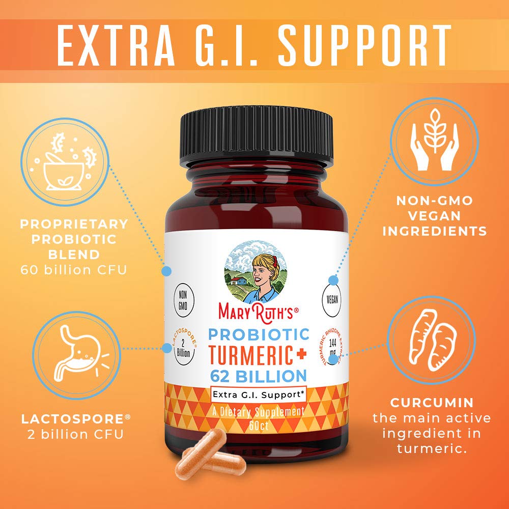 Ingredients chart for Probiotic Turmeric + GI Support