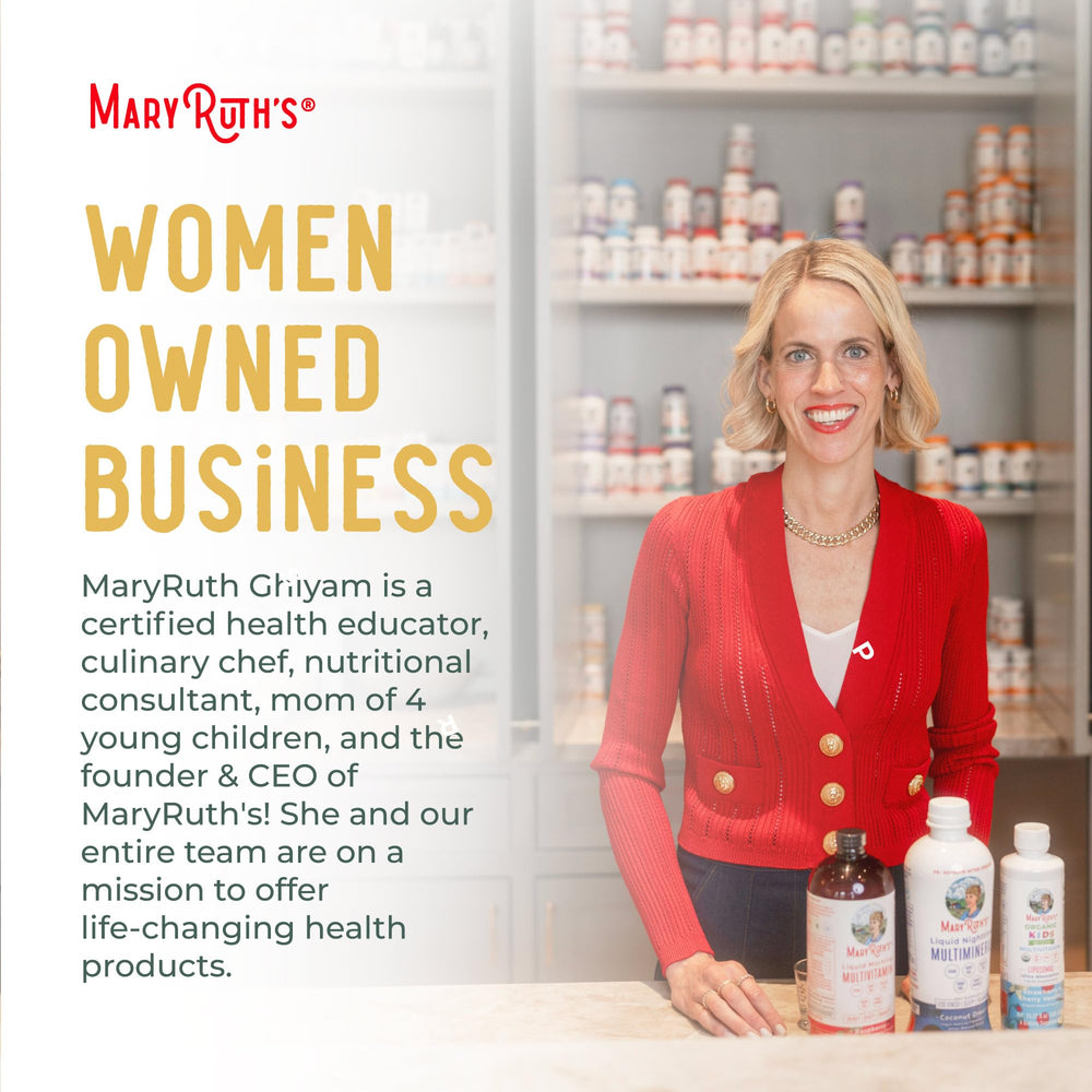 Packaging and bottle of MaryRuth Respiratory Health Drops
