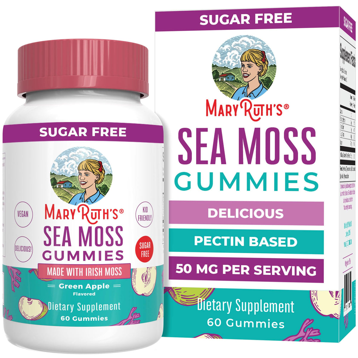 MaryRuth Organics Sea Moss Gummies packaging