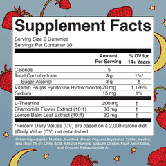 Close-up of strawberry-flavored gummies