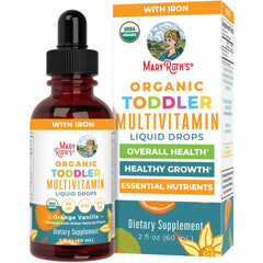 MaryRuth Organics Toddler Multivitamin with Iron USDA Organic 2oz bottle