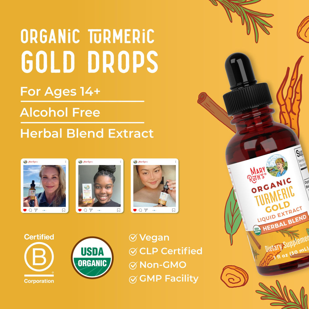 Immunity support features for Turmeric Gold Liquid Drops