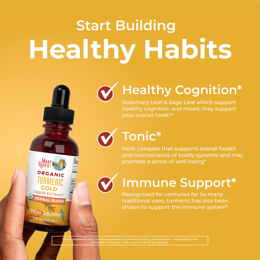 Front label of Turmeric Gold Liquid Drops