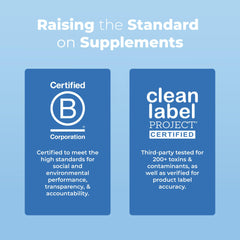 USDA Organic seal on infant probiotic bottle