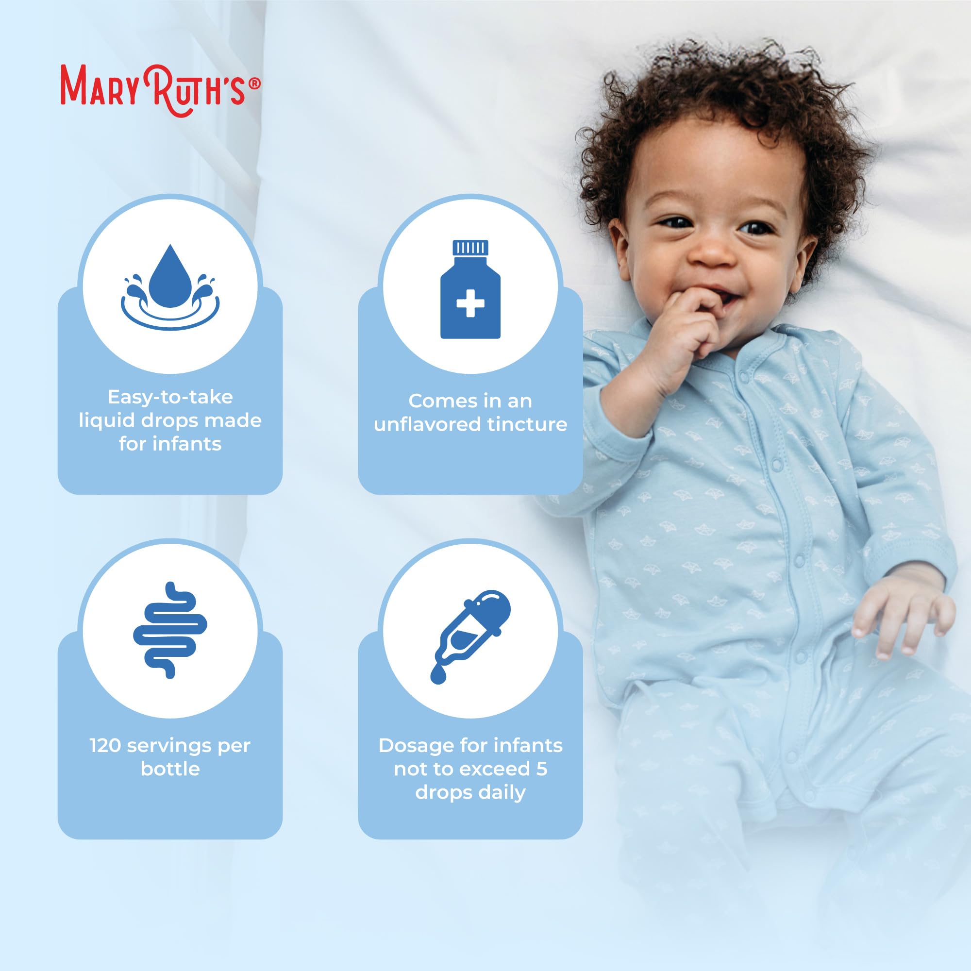 Vegan and Non-GMO dairy-free infant probiotic packaging