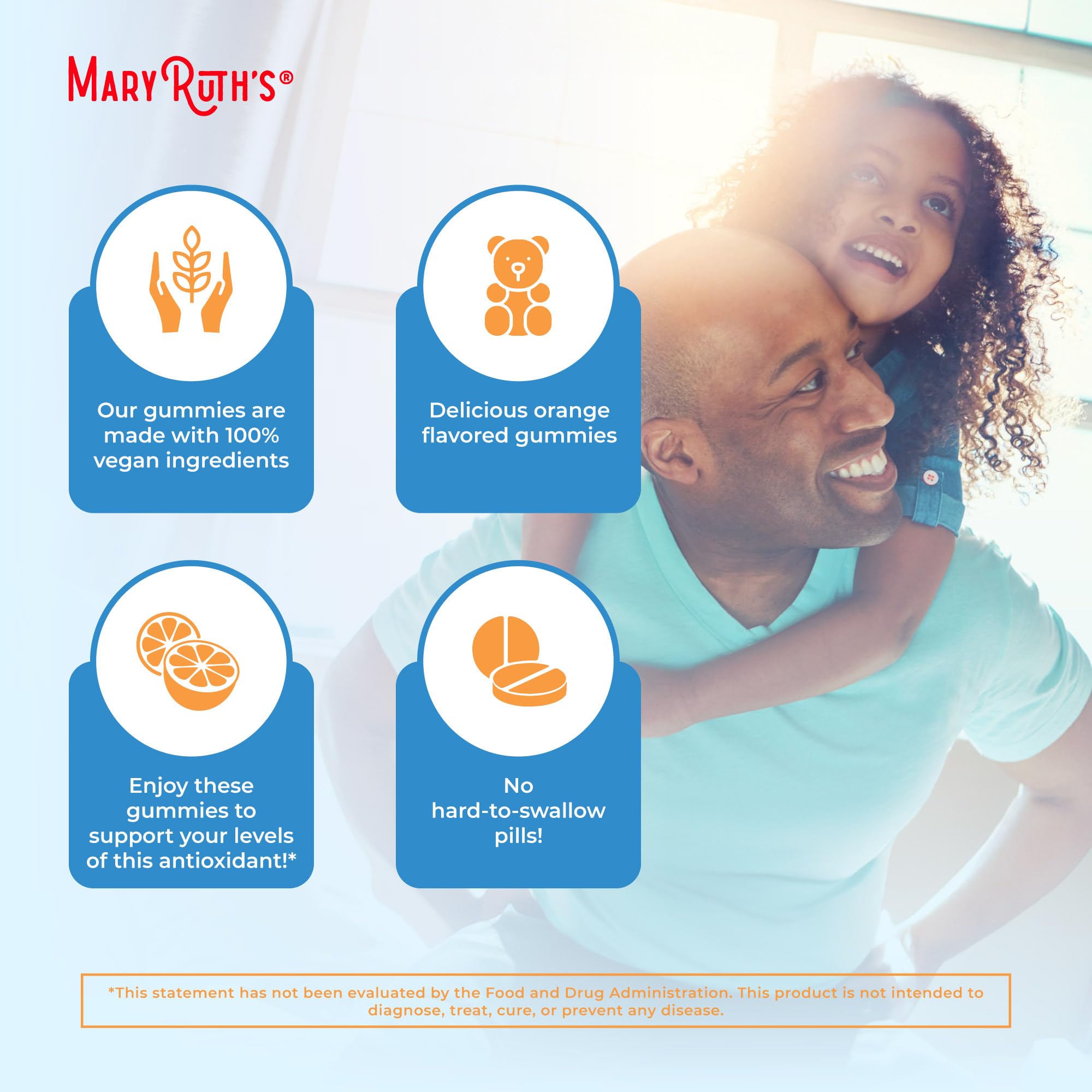 Gummies suitable for both kids (ages 2+) and adults