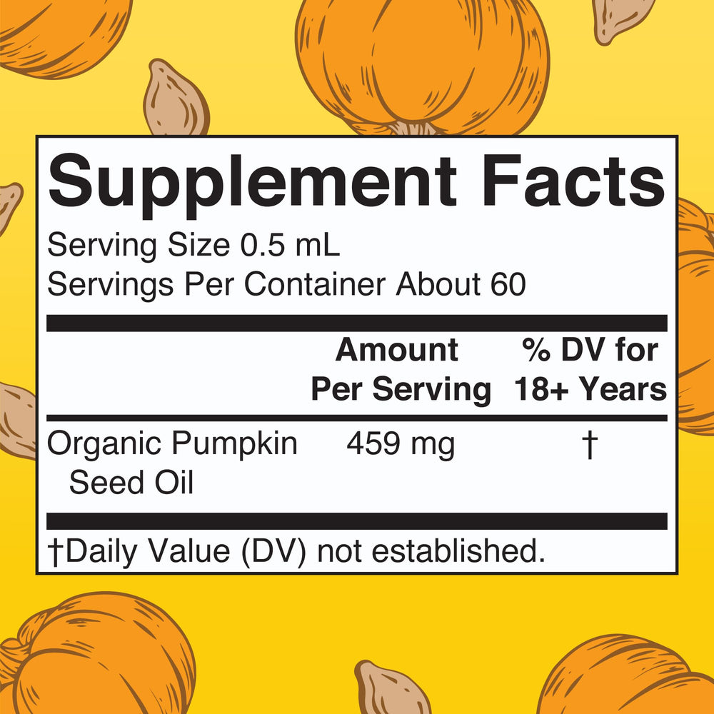 Close-up of pumpkin seed oil drops