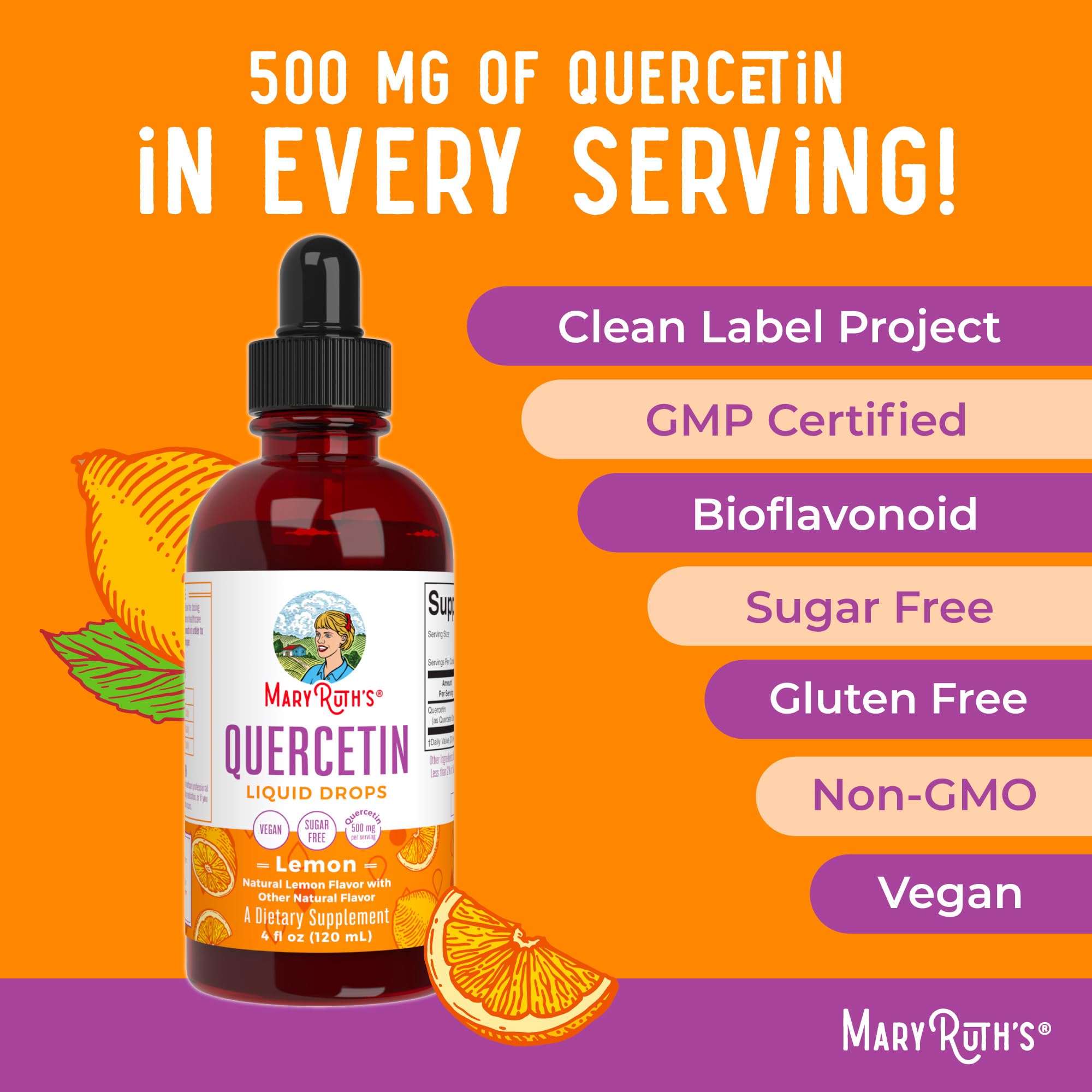 Gluten-free certificate and Quercetin Liquid Drops