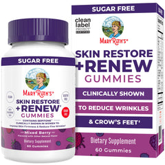 MaryRuth's Skin Restore + Renew Gummies bottle front